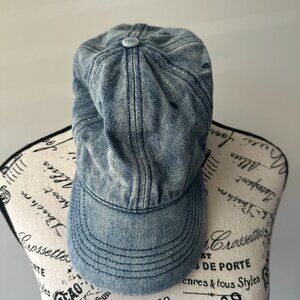Vintage-Style Denim & Canvas Baseball Cap - Adjustable & Durable